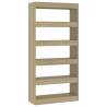 Sonoma Oak Book Cabinet & Room Divider | Hipomarket