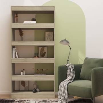 Sonoma Oak Book Cabinet & Room Divider | Hipomarket