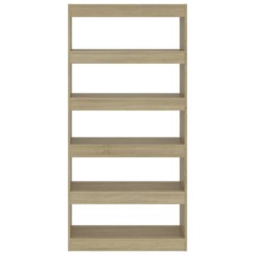 Sonoma Oak Book Cabinet & Room Divider | Hipomarket