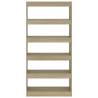 Sonoma Oak Book Cabinet & Room Divider | Hipomarket