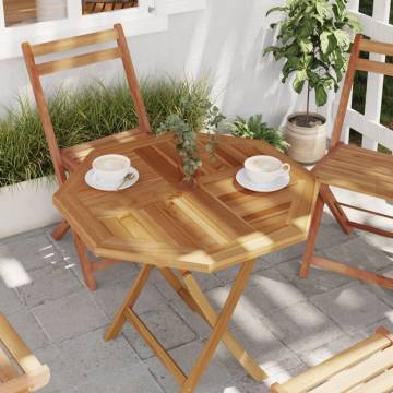 Octagonal Solid Wood Teak Table Top - 70x70 cm for Gardens