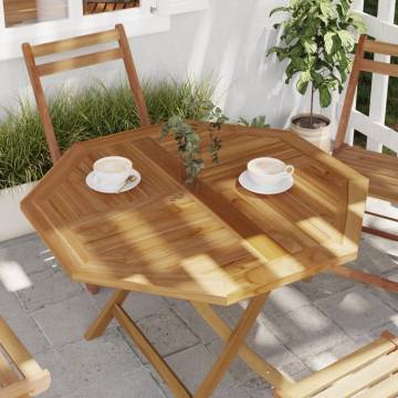 Octagonal Solid Wood Teak Table Top - 90x90x2.5 cm