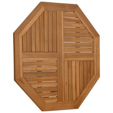 Octagonal Solid Wood Teak Table Top - 90x90x2.5 cm