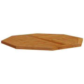 Octagonal Solid Wood Teak Table Top - 90x90x2.5 cm