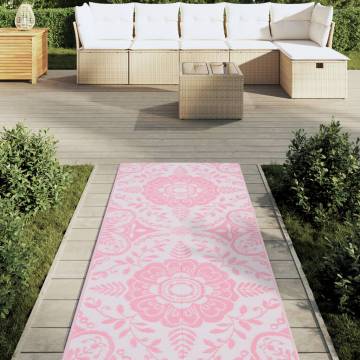 Trendy Outdoor Carpet Pink 80x250 cm PP - HipoMarket