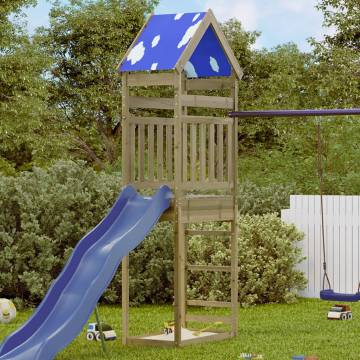 Play Tower 85x52.5x265 cm - Durable Pine Wood Playground