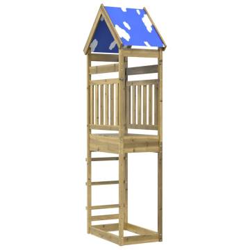 Play Tower 85x52.5x265 cm - Durable Pine Wood Playground