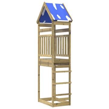 Play Tower 85x52.5x265 cm - Durable Pine Wood Playground