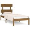 Honey Brown Solid Wood Bed Frame 100x200 cm | Hipo Market