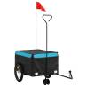 Bike Trailer Black and Blue - 45 kg Capacity | Hipomarket