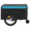 Bike Trailer Black and Blue - 45 kg Capacity | Hipomarket