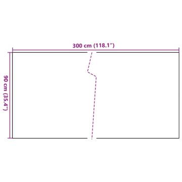 Balcony Screen White 300x90 cm Poly Rattan - Hipomarket