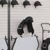 Wall Mounted Black Iron Saddle Rack | Hipomarket UK