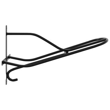 Wall Mounted Black Iron Saddle Rack | Hipomarket UK