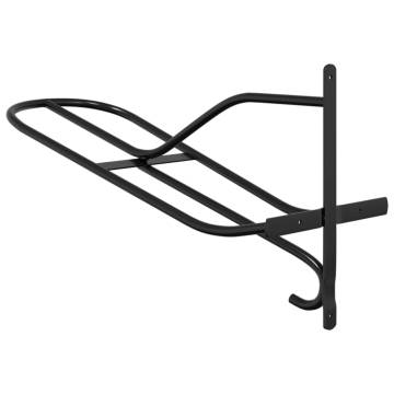 Wall Mounted Black Iron Saddle Rack | Hipomarket UK