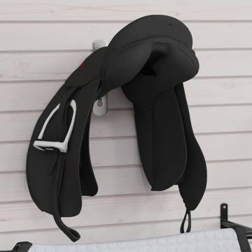 Durable Black Iron Foldable Saddle Rack with Bridle Hook