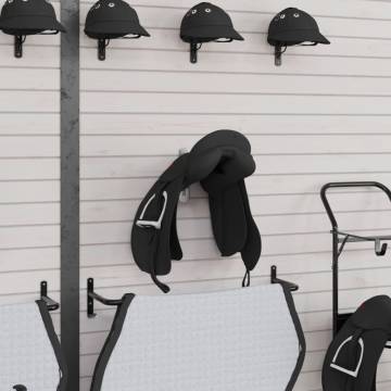 Durable Black Iron Foldable Saddle Rack with Bridle Hook