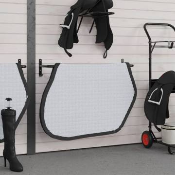 Saddle Pad Rack Black Iron | Durable Horse Blanket Storage