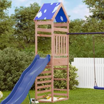 Play Tower with Rockwall - Durable Solid Wood for Kids