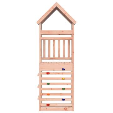 Play Tower with Rockwall - Durable Solid Wood for Kids