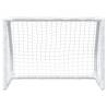 Kids' Football Goals 2 pcs with Ball - Metal, 64x35x48 cm