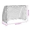 Kids' Football Goals 2 pcs with Ball - Metal, 64x35x48 cm