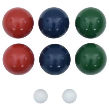 8 Piece Bocce Ball Set - Durable Pine Wood & Carrying Bag