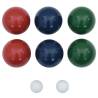 8 Piece Bocce Ball Set - Durable Pine Wood & Carrying Bag