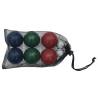 8 Piece Bocce Ball Set - Durable Pine Wood & Carrying Bag