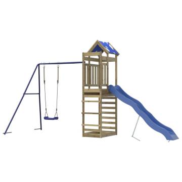 Outdoor Playset Impregnated Wood Pine - Fun & Durable