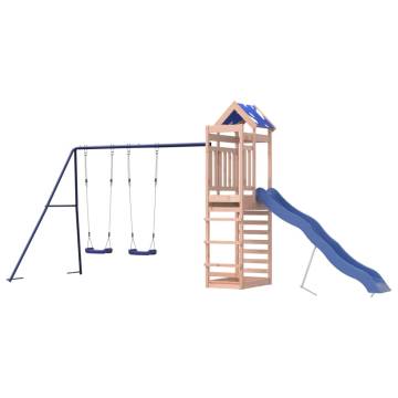 Outdoor Playset Solid Wood Douglas - Endless Fun for Kids