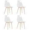 Dining Chairs - 4 pcs Transparent PET | Hipomarket UK