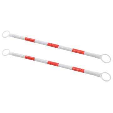 Retractable Traffic Cone Bars - 2 pcs, Extendable & Reflective