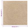 Rug ZIZUR 120x120 cm - Jute Look for Indoor & Outdoor Use