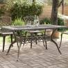 Garden Table Bronze 150x90x72 cm Cast Aluminium Colour bronze Quantity in Package 1 