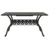 Garden Table Bronze 150x90 cm - Stylish Cast Aluminium