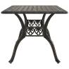 Garden Table Bronze 150x90 cm - Stylish Cast Aluminium