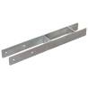 Fence Anchors 2pcs - Galvanised Steel for Outdoor Use | HipoMarket