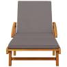 Comfortable Sun Loungers with Cushions - Solid Acacia Wood