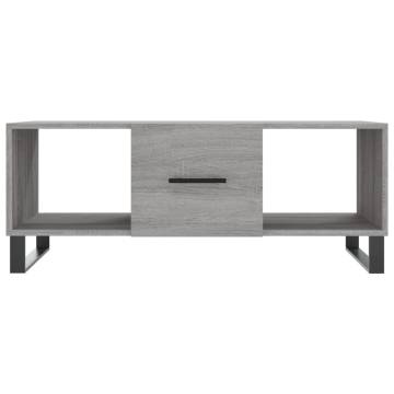 Stylish Grey Sonoma Coffee Table - 102x50 cm | Hipo Market