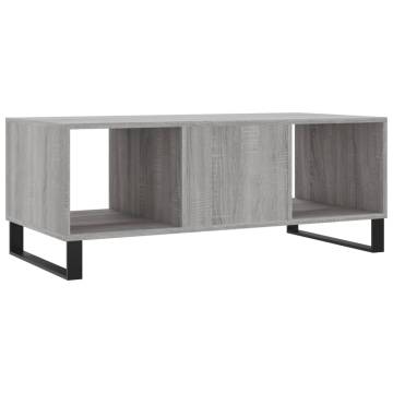 Stylish Grey Sonoma Coffee Table - 102x50 cm | Hipo Market