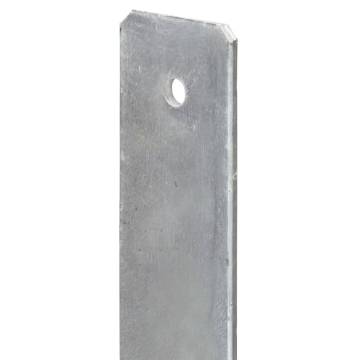 Fence Anchors 2pcs - Galvanised Steel for Outdoor Use | HipoMarket