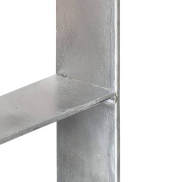 Fence Anchors 2pcs - Galvanised Steel for Outdoor Use | HipoMarket