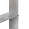 Fence Anchors 2pcs - Galvanised Steel for Outdoor Use | HipoMarket