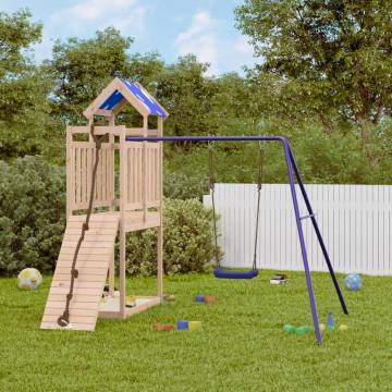 Outdoor Playset Solid Wood Pine - Backyard Adventure Hub