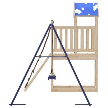 Outdoor Playset Solid Wood Pine - Backyard Adventure Hub