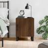 Bedside Cabinet Brown Oak 40x40x50 cm Engineered Wood Colour brown oak Quantity in Package 1 