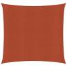 Terracotta Sunshade Sail 3.6x3.6m HDPE | 90% UV Protection