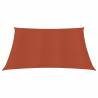 Terracotta Sunshade Sail 3.6x3.6m HDPE | 90% UV Protection