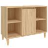 Sink Cabinet Sonoma Oak | 80x33x60 cm Engineered Wood